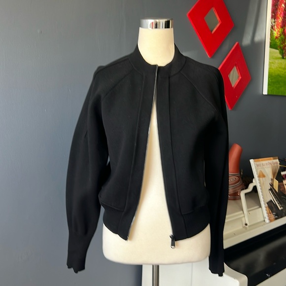 Athleta Sequoia black full zip sweater jacket ladies size‎ S - Picture 3 of 12